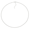 Thumbnail Image 2 of Sterling Silver Adjustable Twisted Herringbone Chain