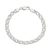 Thumbnail Image 1 of Sterling Silver 7.5 Inch Double Curb Bracelet