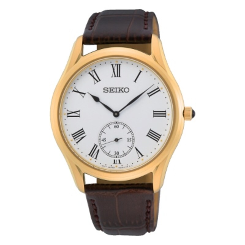 Main Image 1 of Seiko Classic Dress Men's Brown Leather Strap Watch