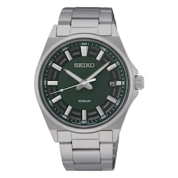 Seiko Urban Sports Men's Green Dial Stainless Steel Bracelet Watch