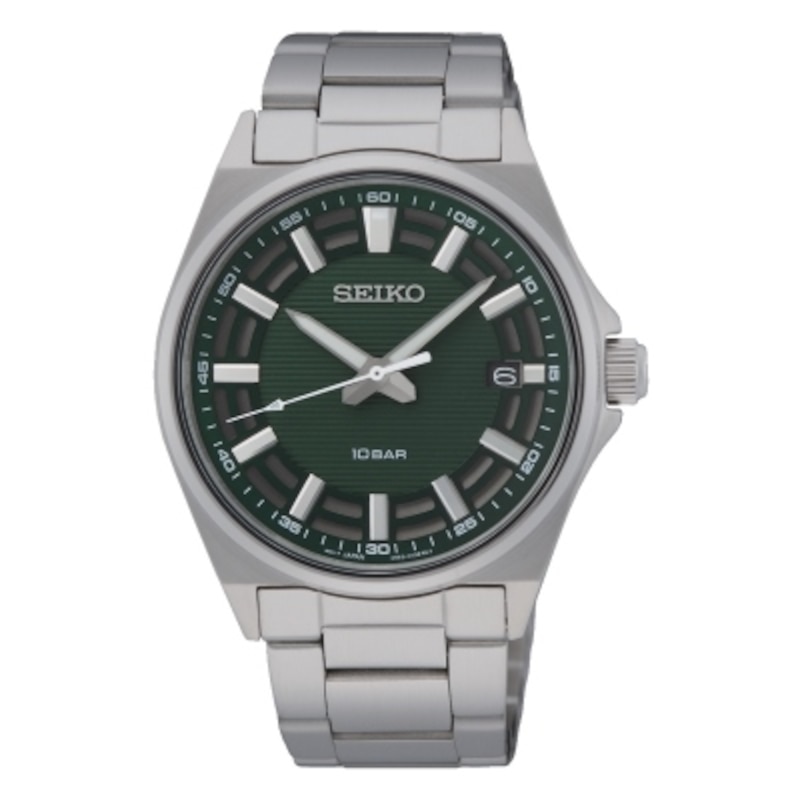 Main Image 1 of Seiko Urban Sports Men's Green Dial Stainless Steel Bracelet Watch
