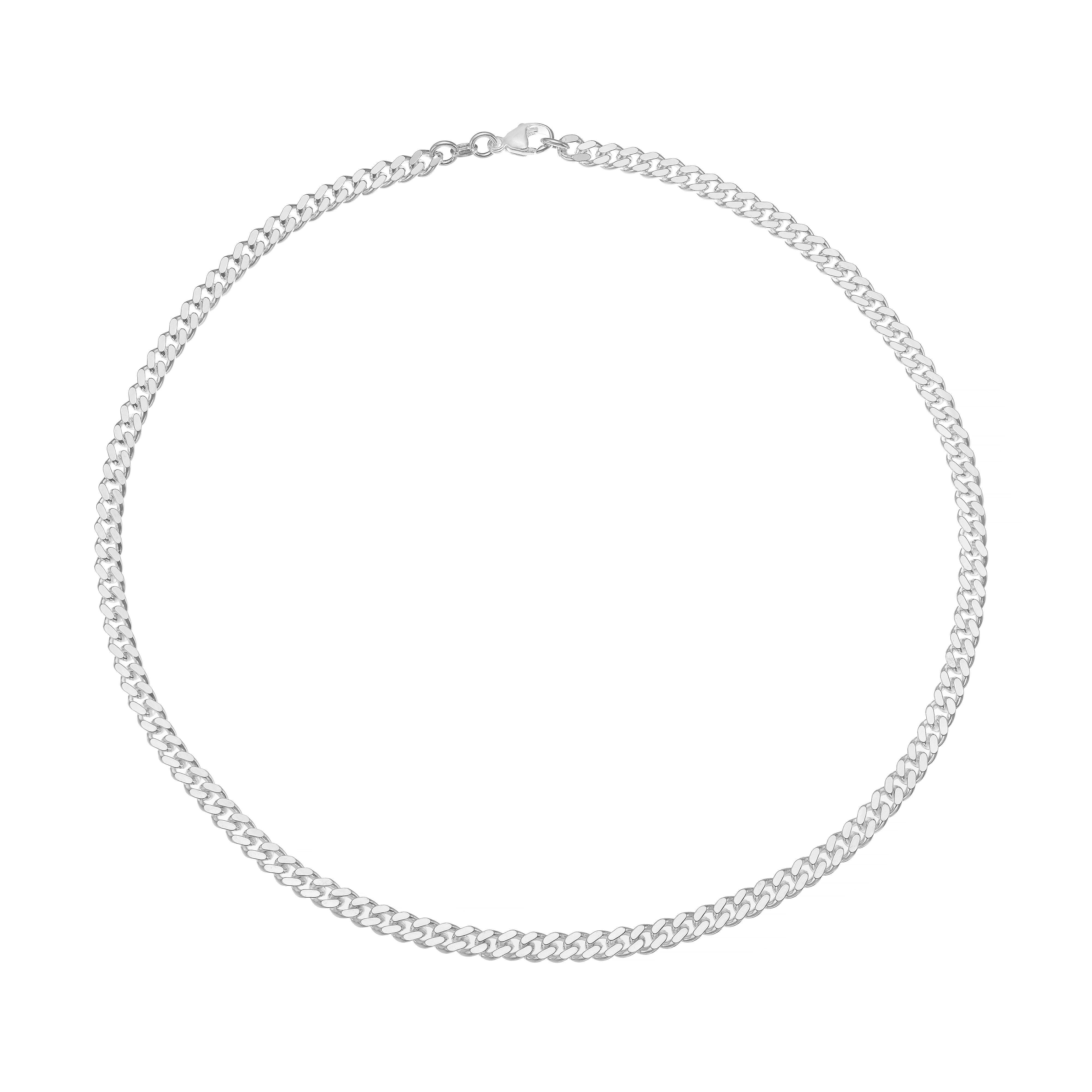 Main Image 2 of Sterling Silver 20" 5mm Curb Chain