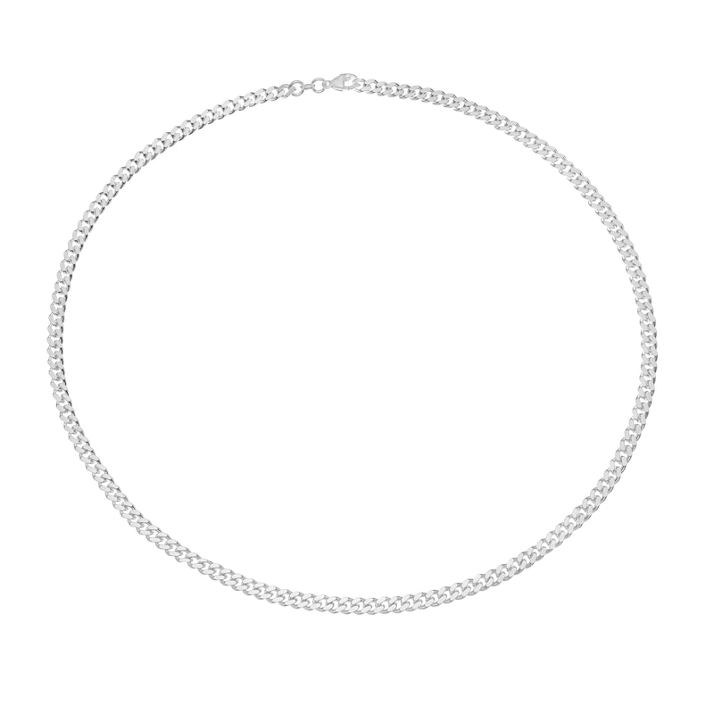 Main Image 2 of Sterling Silver 24" 5mm Curb Chain