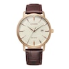 Thumbnail Image 1 of Citizen Men's Dark Brown Leather Strap Watch