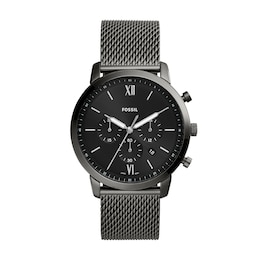 Fossil Men's Neutra Black Mesh Bracelet Watch