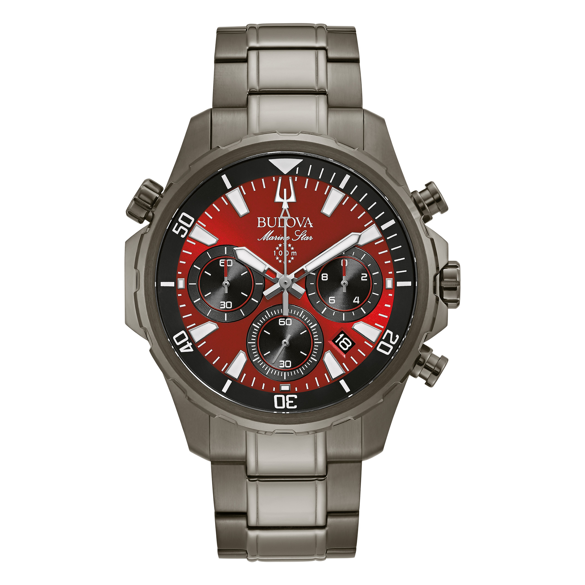 Thumbnail Image 1 of Bulova Marine Star Men's Grey Ip Bracelet Watch