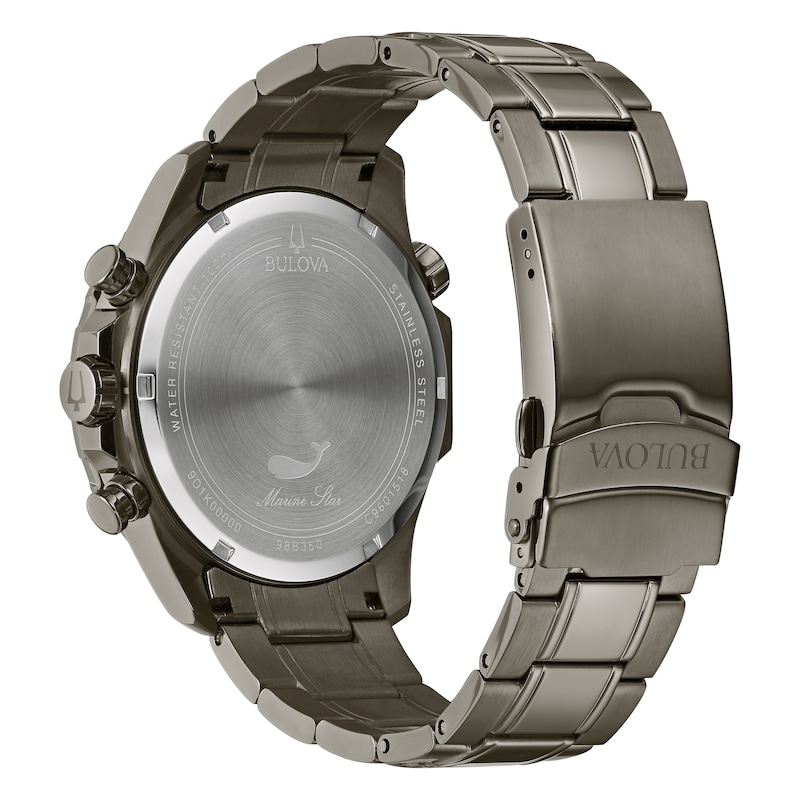 Bulova Marine Star Men's Grey Ip Bracelet Watch