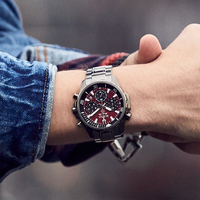 Main Image 4 of Bulova Marine Star Men's Grey Ip Bracelet Watch