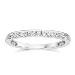 Perfect Fit 9ct White Gold 0.11ct Diamond Eternity Ring