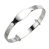 Thumbnail Image 1 of Children's Sterling Silver Heart & Flower ID Expander Bangle