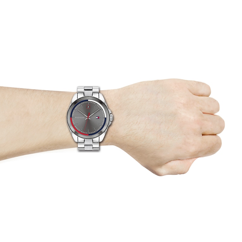 Main Image 4 of Tommy Hilfiger Men's Grey Dial Stainless Steel Bracelet Watch