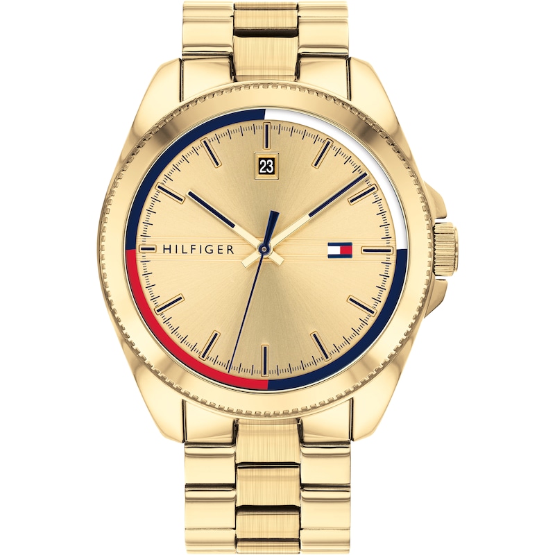 Tommy Hilfiger Men's Gold IP Bracelet Watch