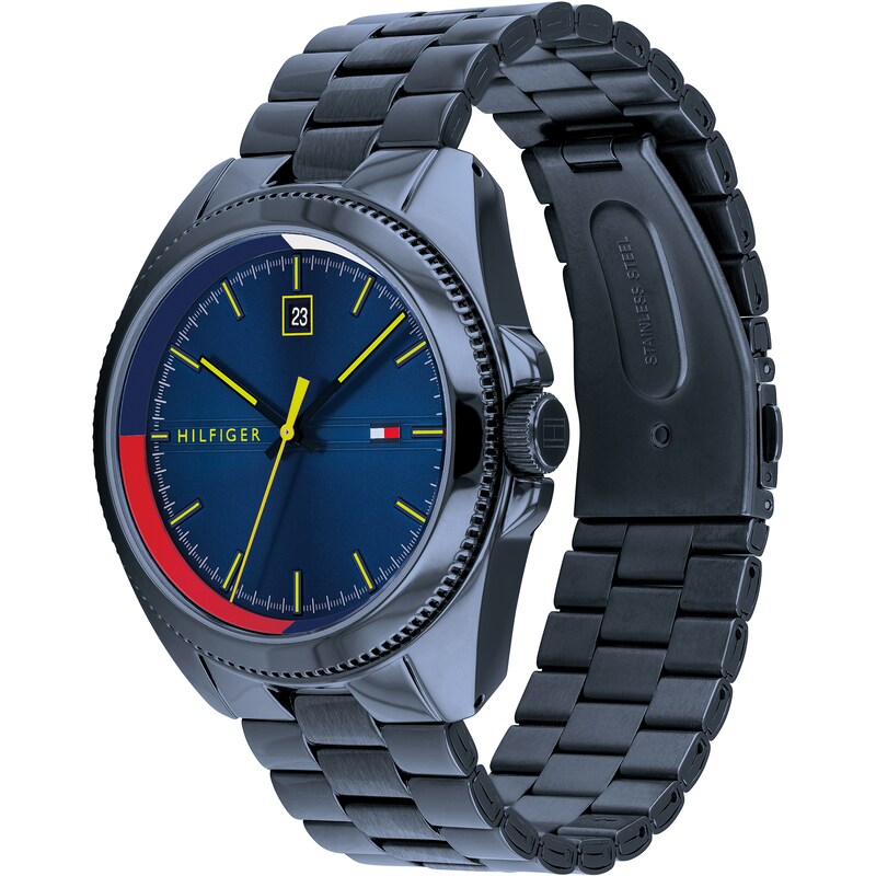 Main Image 2 of Tommy Hilfiger Men's Navy IP Bracelet Watch