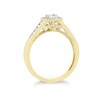 Thumbnail Image 2 of Princessa  9ct Yellow Gold 0.25ct Diamond Cluster Ring