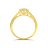 Thumbnail Image 3 of Princessa  9ct Yellow Gold 0.25ct Diamond Cluster Ring