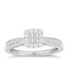 Thumbnail Image 1 of Princessa  9ct White Gold 0.33ct Diamond Cluster Ring