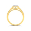 Thumbnail Image 3 of Princessa  9ct Yellow Gold 0.33ct Diamond Cluster Ring