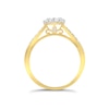 Thumbnail Image 2 of Princessa  9ct Yellow Gold 0.50ct Diamond Cluster Ring