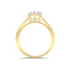 Thumbnail Image 3 of Princessa  9ct Yellow Gold 0.50ct Diamond Cluster Ring