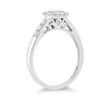 Thumbnail Image 2 of Princessa 9ct White Gold 0.33ct Diamond Square Cluster Ring