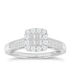 Thumbnail Image 0 of Princessa  9ct White Gold 0.50ct Diamond Cluster Ring