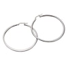 Thumbnail Image 0 of 9ct White Gold Tapered 40mm Hoop Earrings