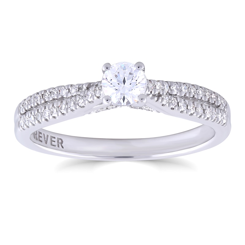 Main Image 1 of The Forever Diamond 18ct White Gold 0.40ct Diamond Ring