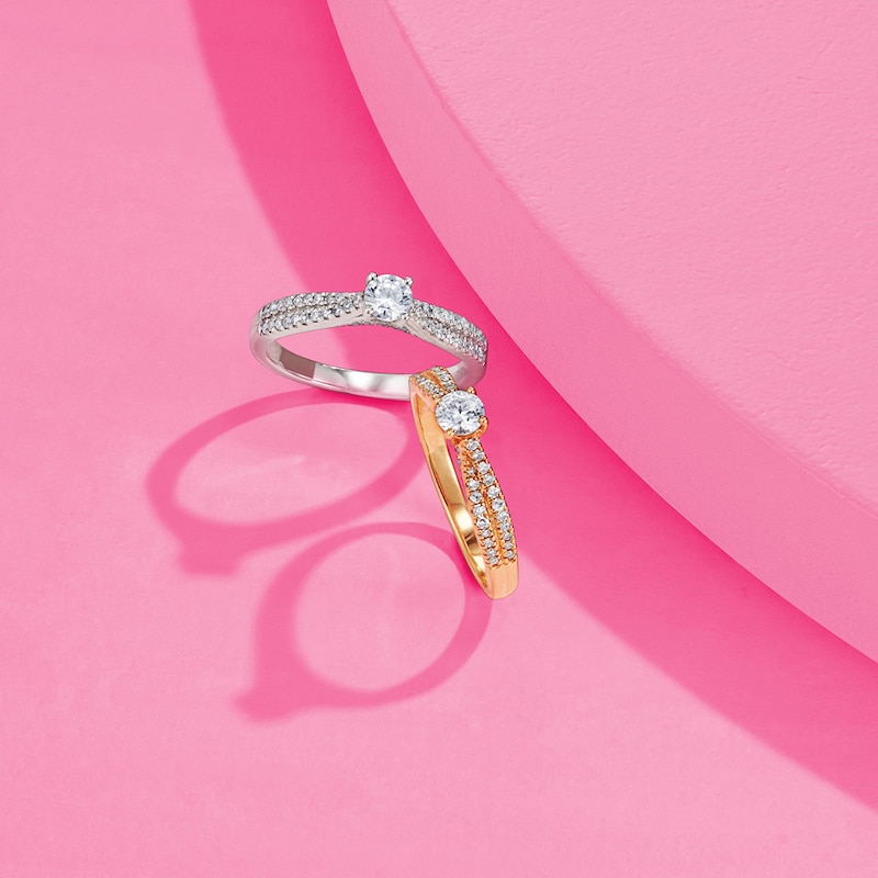Main Image 5 of The Forever Diamond 18ct White Gold 0.40ct Diamond Ring