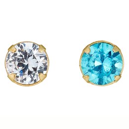 9ct Gold Set Of 2 Andralok Nose Studs