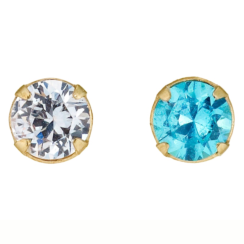 Main Image 1 of 9ct Gold Set Of 2 Andralok Nose Studs