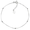 Thumbnail Image 0 of Sterling Silver 9 inches Ball & Heart Anklet