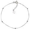 Thumbnail Image 1 of Sterling Silver 9" Ball & Heart Anklet