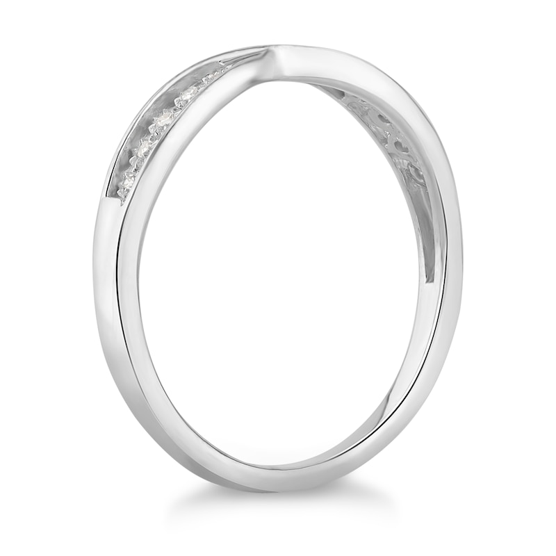 Main Image 2 of 9ct White Gold Diamond Infinity Ring