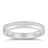 Thumbnail Image 1 of 9ct White Gold 0.10ct Diamond Row Ring