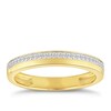 Thumbnail Image 1 of 9ct Yellow Gold 0.10ct Diamond Row Ring