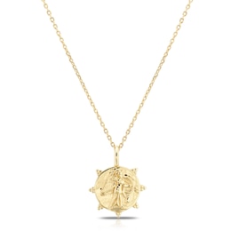 Sterling Silver & 18ct Gold Plated Vermeil Roman Pendant