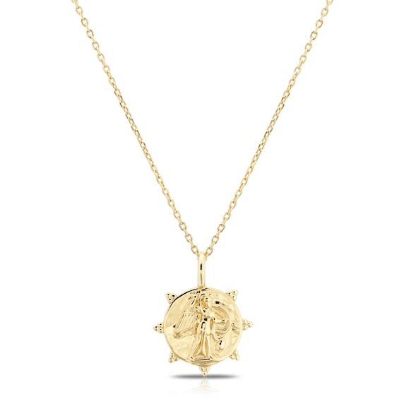 Sterling Silver and 18ct Gold Plated Roman Pendant