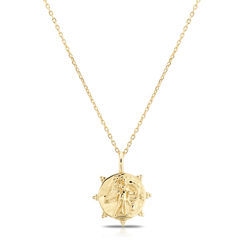 Main Image 1 of Sterling Silver & 18ct Gold Plated Roman Pendant