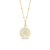 Thumbnail Image 1 of Sterling Silver & 18ct Gold Plated Vermeil Mother Of Pearl Cancer Pendant