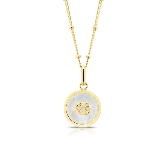 Sterling Silver and 18ct Gold Plated Vermeil Mother Of Pearl