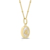 Thumbnail Image 1 of Sterling Silver & 18ct Gold Plated Vermeil Mother Of Pearl Leo Pendant