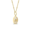 Thumbnail Image 2 of Sterling Silver & 18ct Gold Plated Vermeil Mother Of Pearl Libra Pendant