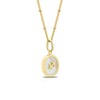 Thumbnail Image 2 of Sterling Silver & 18ct Gold Plated Vermeil Mother Of Pearl Sagittarius Pendant