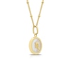 Thumbnail Image 1 of Sterling Silver & 18ct Gold Plated Vermeil Mother Of Pearl Scorpio Pendant