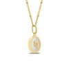 Thumbnail Image 2 of Sterling Silver & 18ct Gold Plated Vermeil Mother Of Pearl Scorpio Pendant