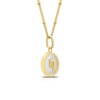 Thumbnail Image 1 of Sterling Silver & 18ct Gold Plated Vermeil Mother Of Pearl Scorpio Pendant