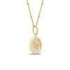 Thumbnail Image 2 of Sterling Silver & 18ct Gold Plated Vermeil Mother Of Pearl Virgo Pendant