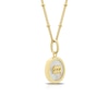 Thumbnail Image 2 of Sterling Silver & 18ct Gold Plated Vermeil Mother Of Pearl Aquarius Pendant