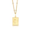 Thumbnail Image 1 of Sterling Silver & 18ct Gold Plated Vermeil Initial B Pendant
