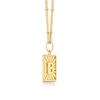 Thumbnail Image 2 of Sterling Silver & 18ct Gold Plated Vermeil Initial B Pendant